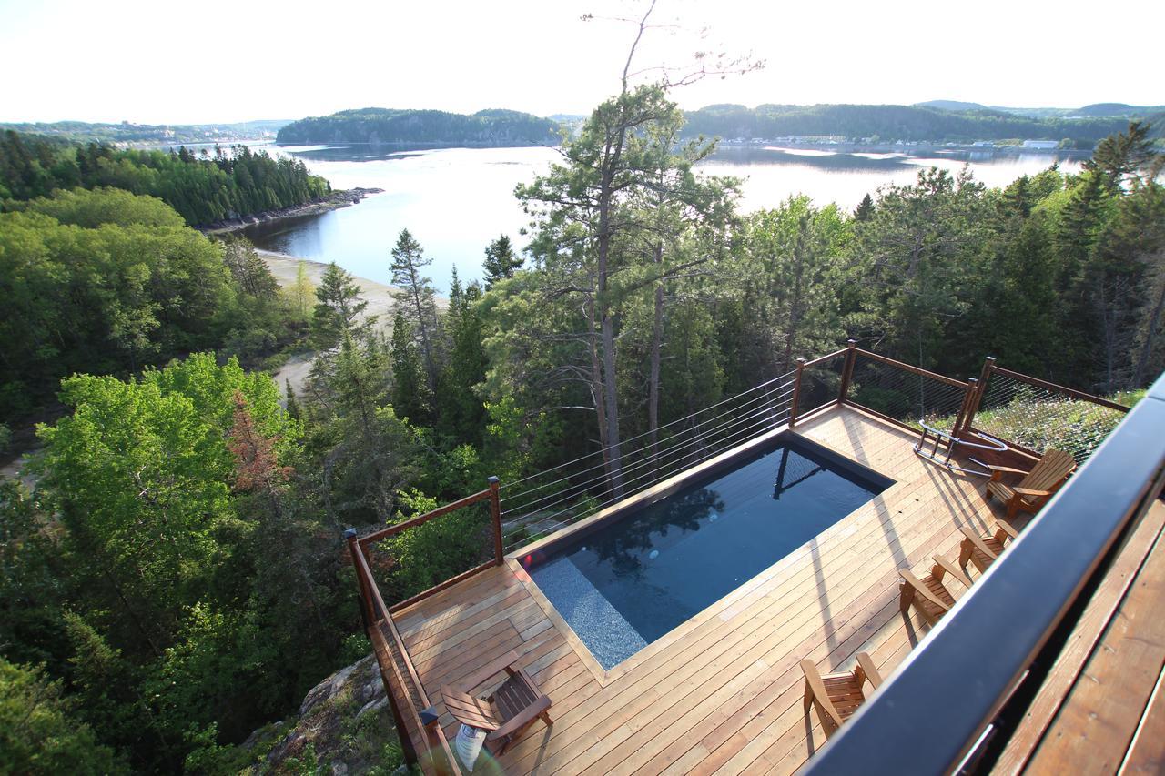 Gite Du Haut Des Arbres Chicoutimi Buitenkant foto